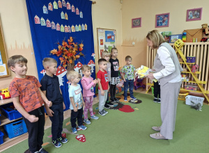 Rozdanie nagród zwycięzcom za udział w akcji "Rowerowy maj"