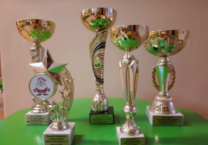 Puchary za udział w kolejnych edycjach "Mini olimpiady sportowej" organizowanej przez Szkołę Podstawową nr 139 w Łodzi.